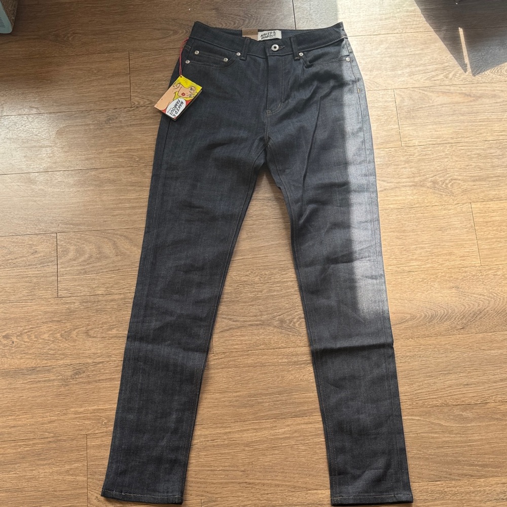 Naked & Famous High Skinny Cashmere Blend Jeans Women’s 29 Dark Wash Stretch